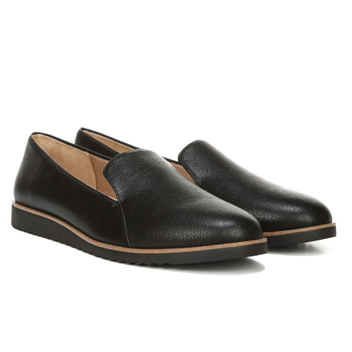 ZENDAYA Slip On Black Loafer Women's Shoes
