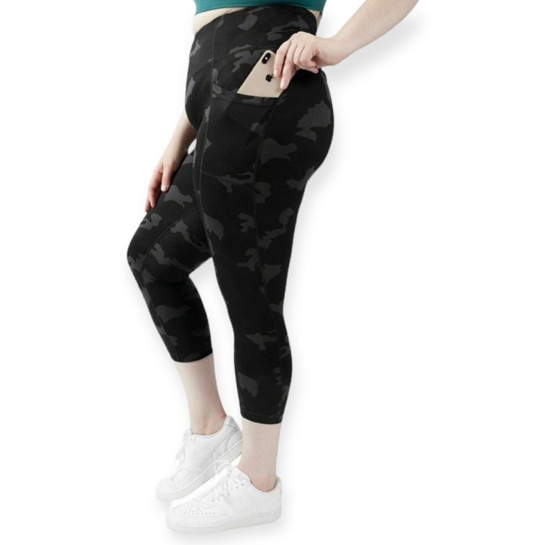 High Waist Squat Proof Soft Printed Camo Women's Leggings
