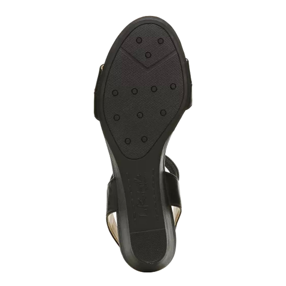 YUMA Wedge Sandals Black Women's Shoes