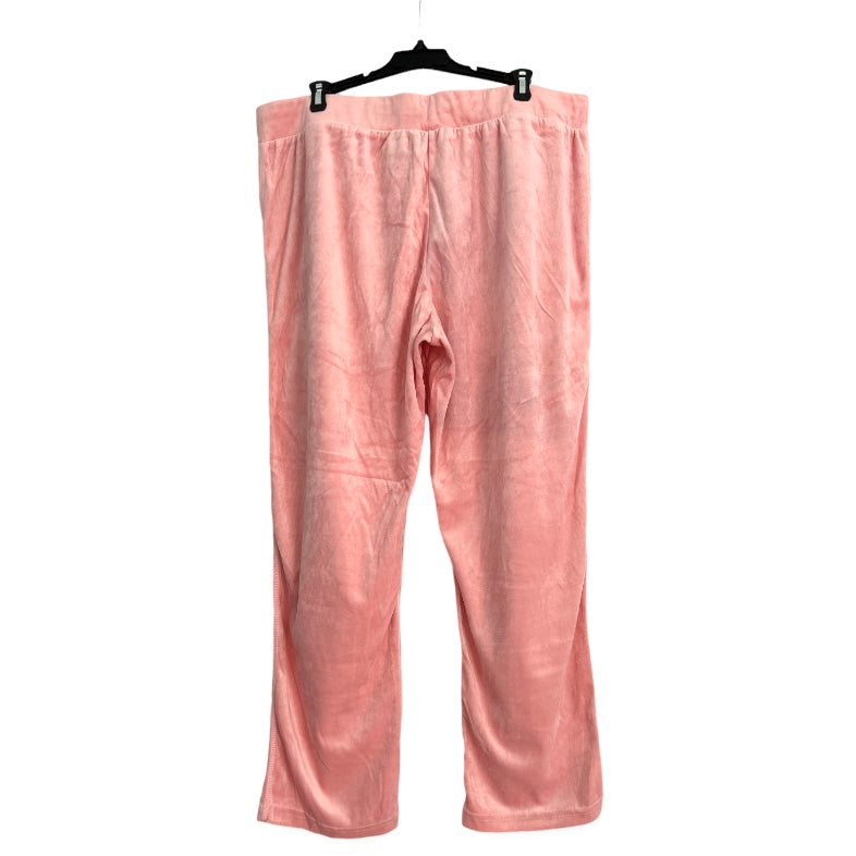 Women's Plus Size Drawstring Waist Straight Leg Velour Sweatpants