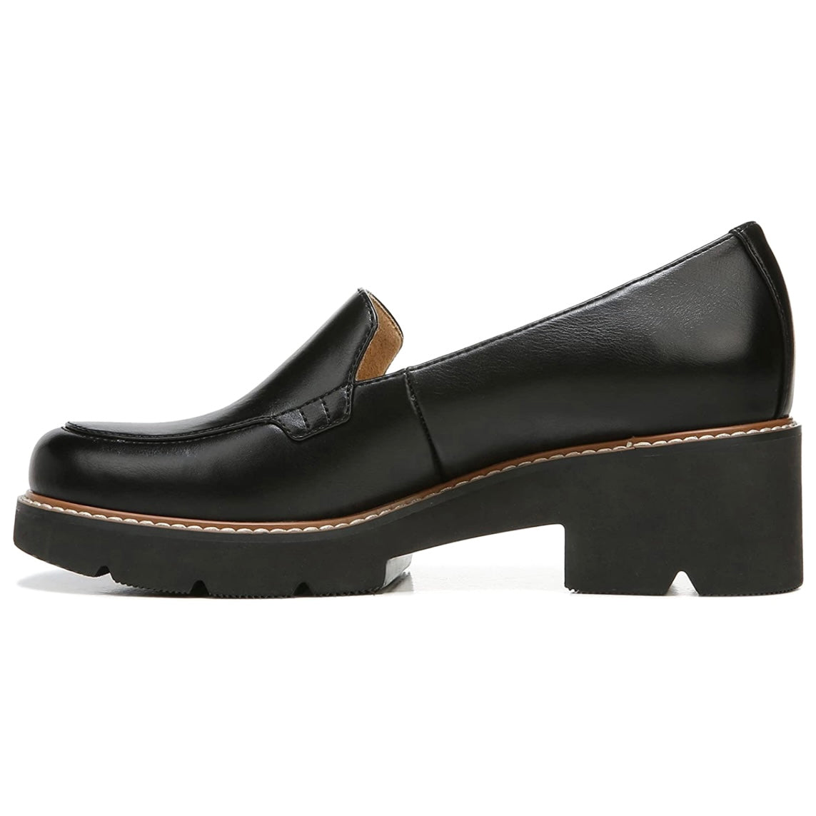 CABARET Lug Sole Loafers Black