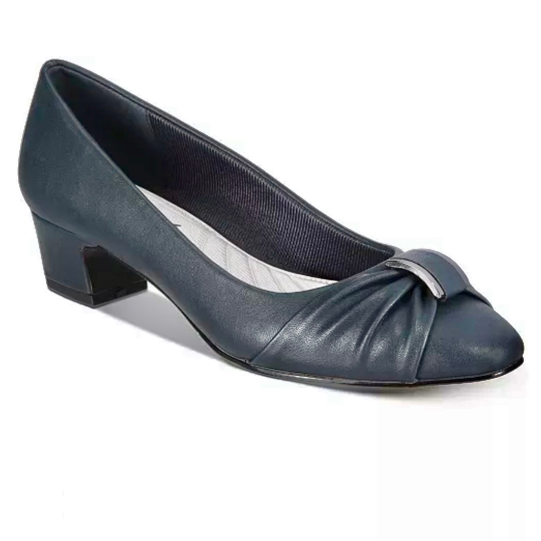 ELOISE Navy Pumps Slip On Women's Shoes