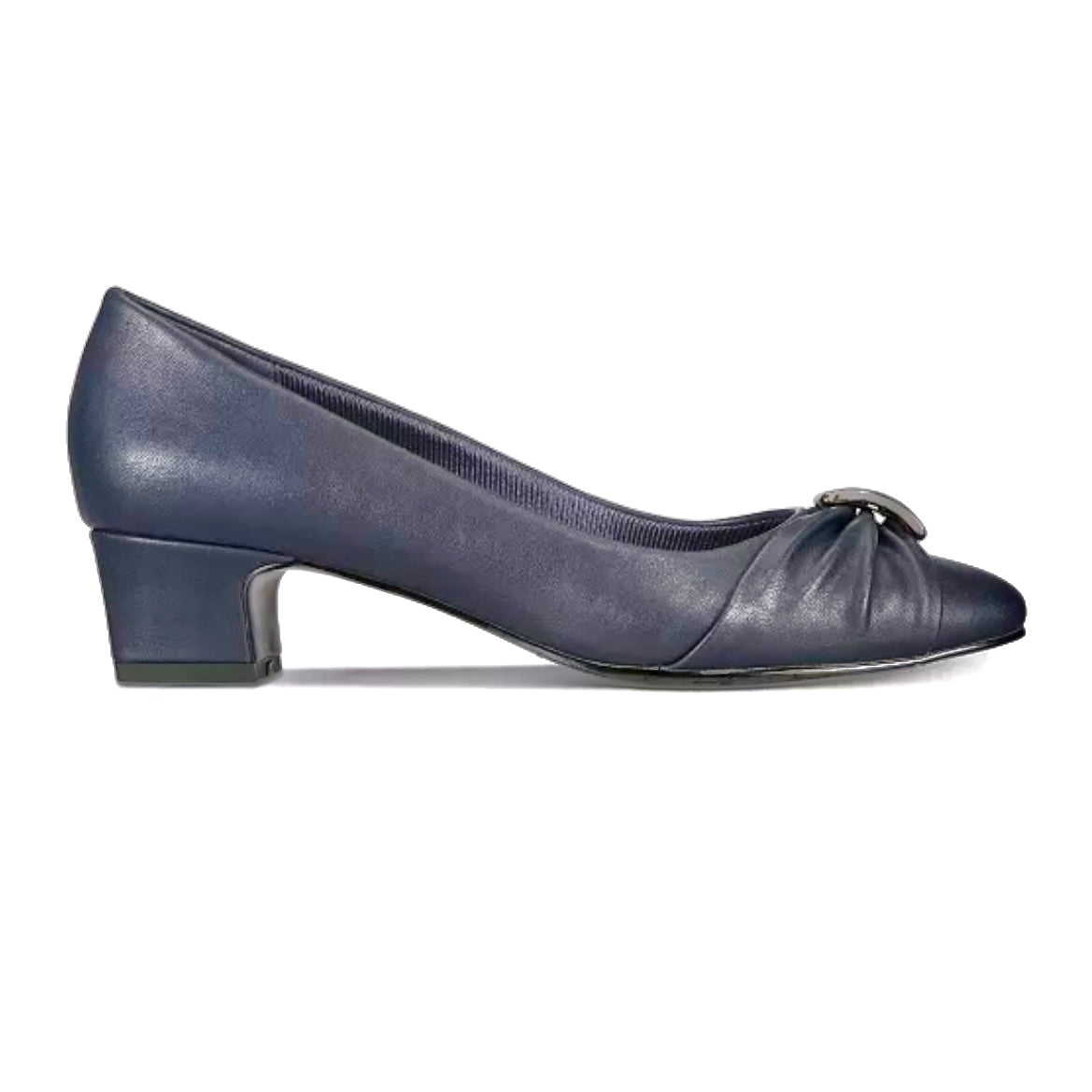 ELOISE Navy Pumps Slip On Women's Shoes