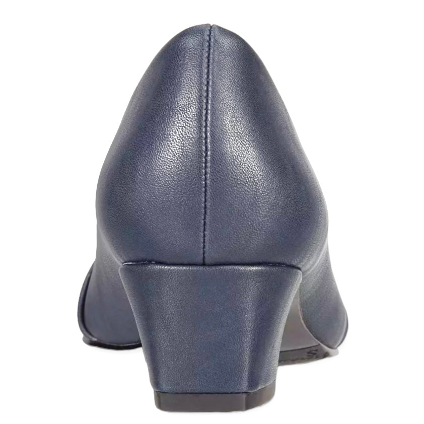 ELOISE Navy Pumps Slip On Women's Shoes