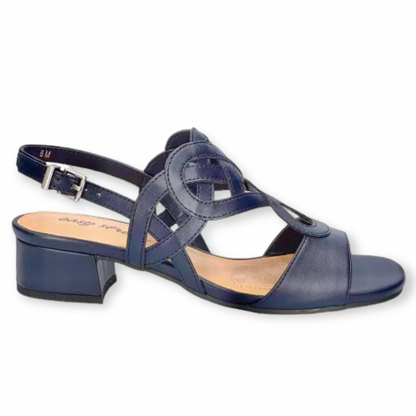 CATRIN Women's Heeled Sandals Size. 8.5 Navy