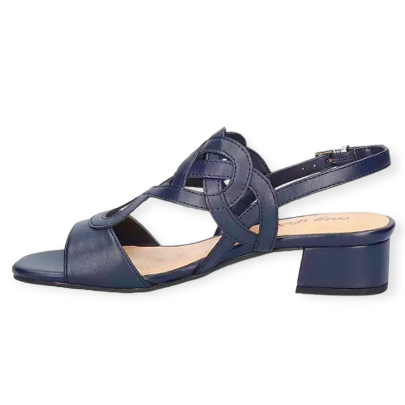 CATRIN Women's Heeled Sandals Size. 8.5 Navy