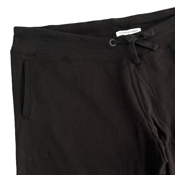 Women's Fleece drawstring waist Jogger Black Plus Size 3X