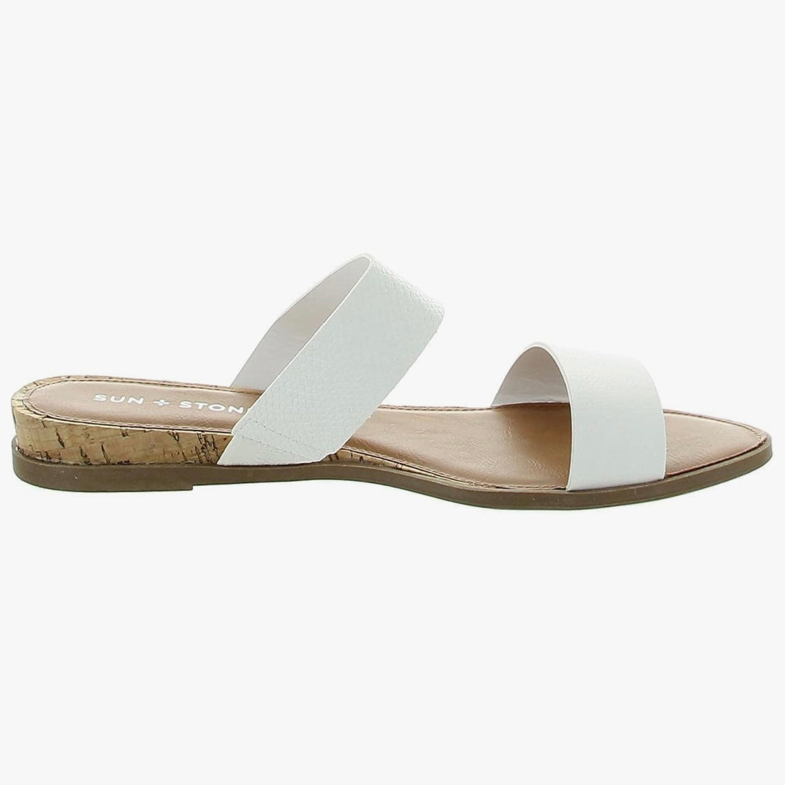 EASTEN Flats Double Band Slide Sandals