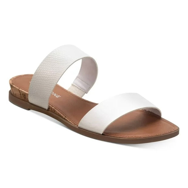 EASTEN Flats Double Band Slide Sandals
