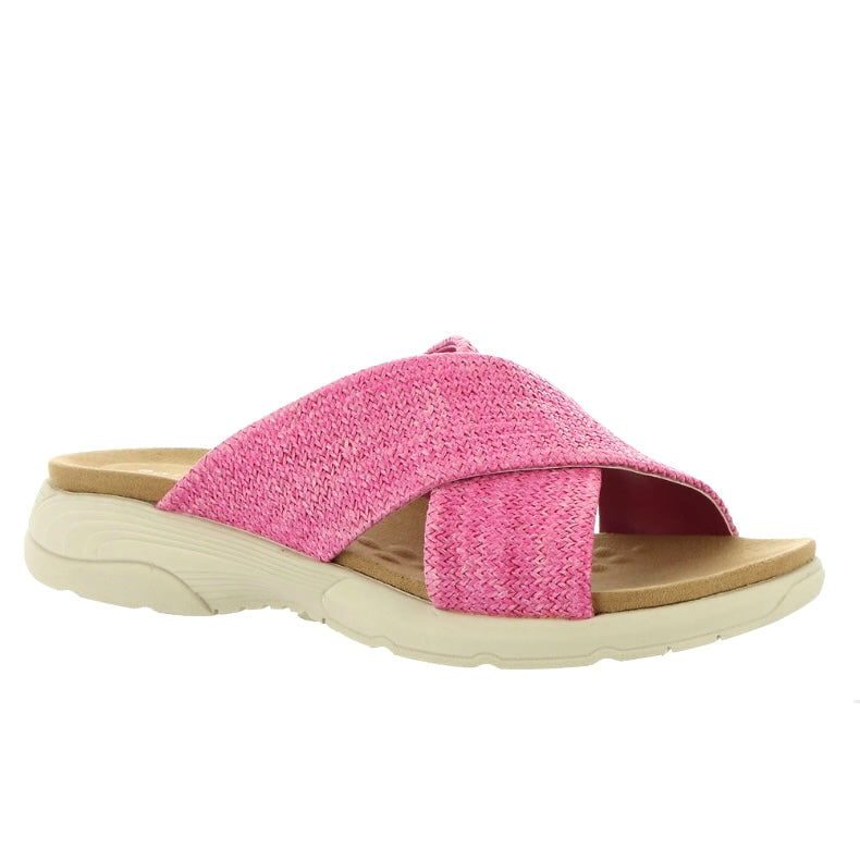 TAITE Slide Comfort Crisscross Strap Casual Flats Women's Sandals