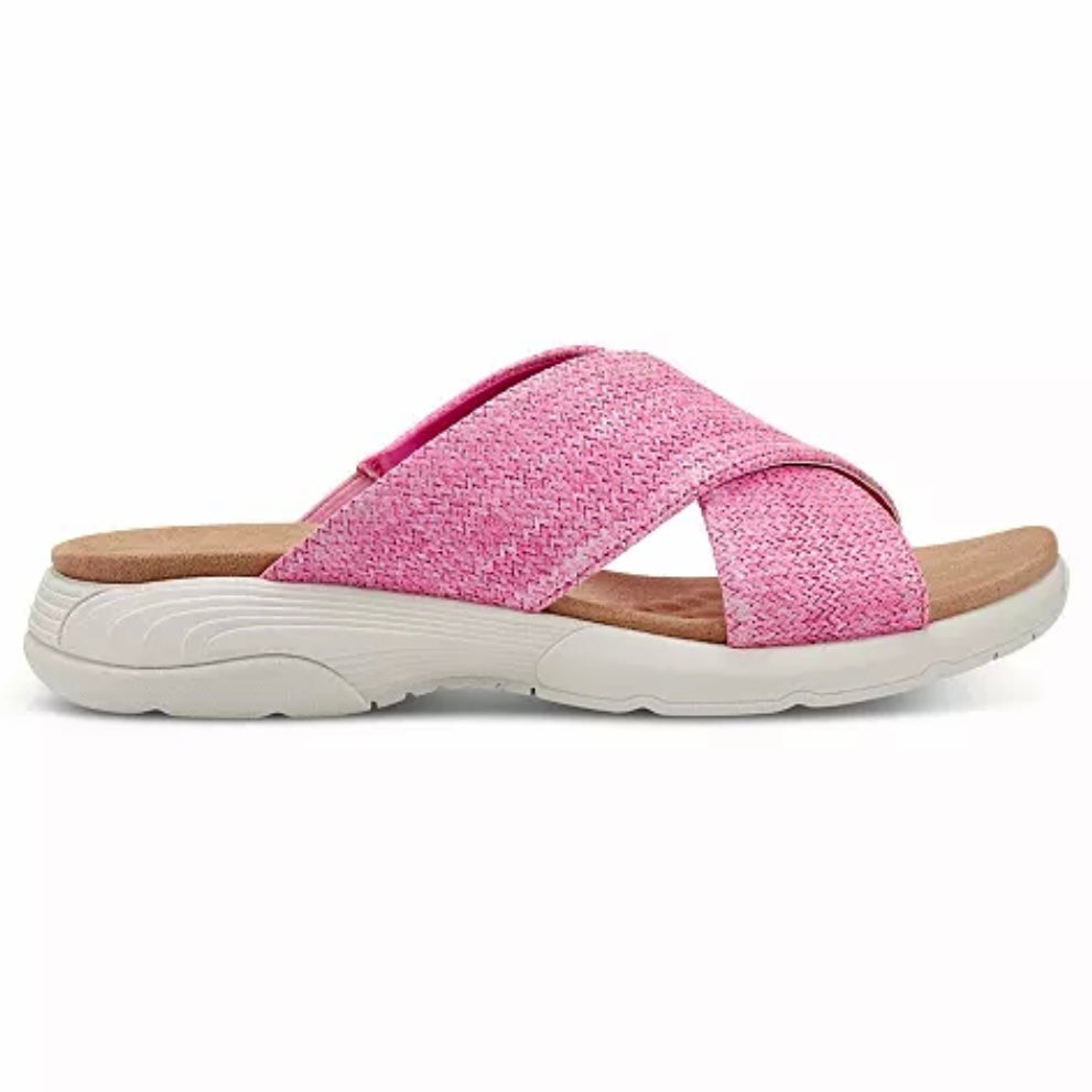 TAITE Slide Comfort Crisscross Strap Casual Flats Women's Sandals