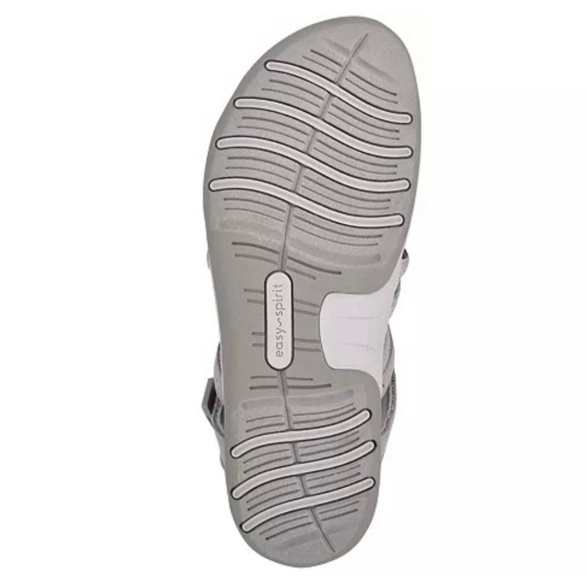 SPARK Open Toe Casual Flats Sandals Gray Women's Shoes