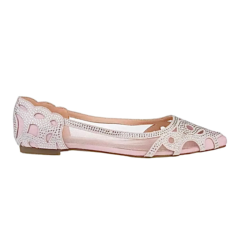 BATAVIA Embellished Flats Blush Women's Shoes
