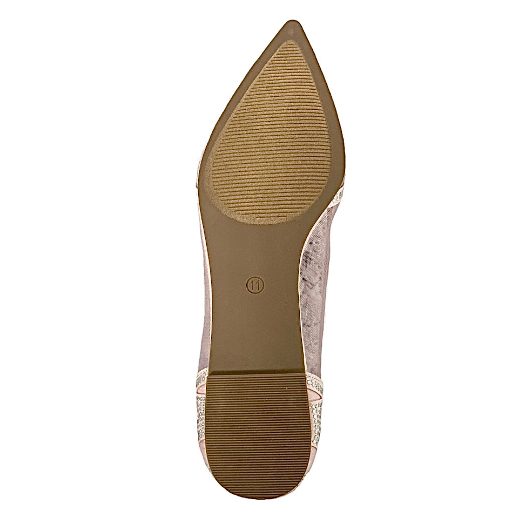 BATAVIA Embellished Flats Blush Women's Shoes