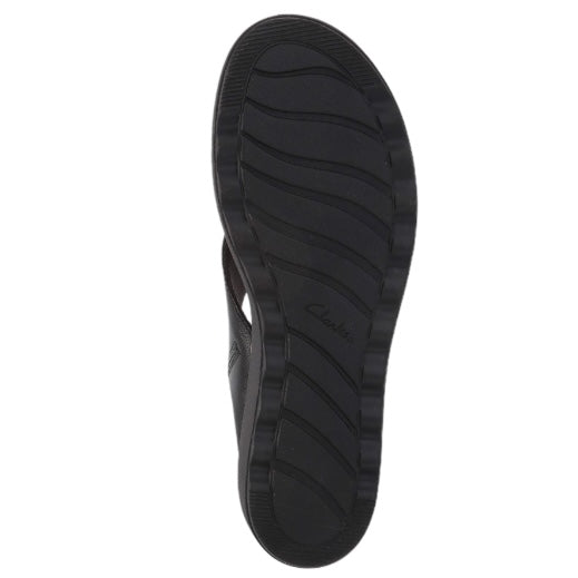 Women's JILLIAN GEM Crisscross Slip-On Wedge Sandals Black