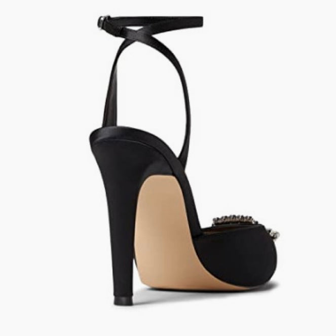 AMORY Women's Embellished Pointed Toe Heel Pumps