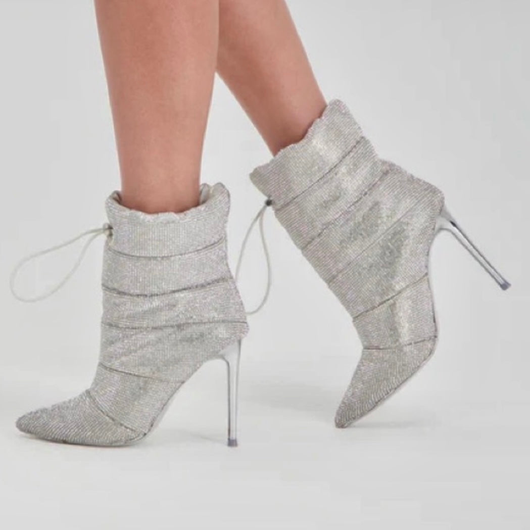 CLOAK Women's Stiletto Heel Ankle Boots Dress Booties