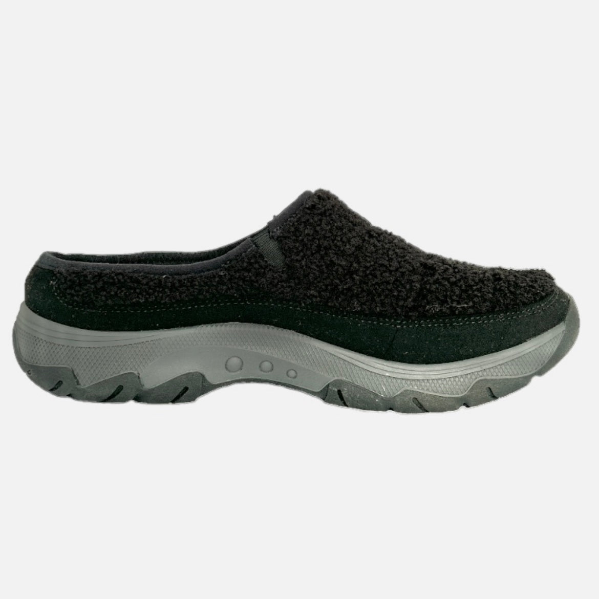 TERRAVE Clogs Black Faux Fur Women's Shoes Size 8.5