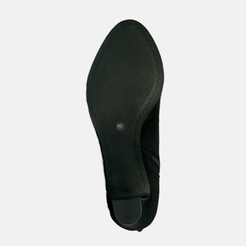 PALMAA Women's Dress Boots Black Block Heel