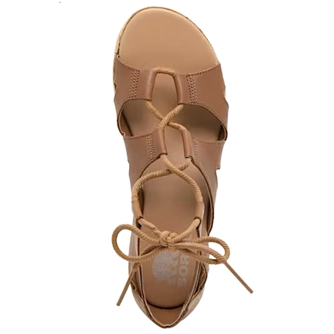 CAMERON Platform Lace Wedge Sandals