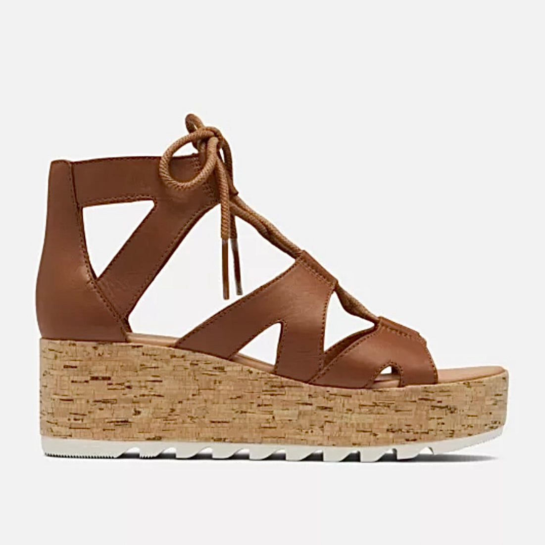 CAMERON Platform Lace Wedge Sandals