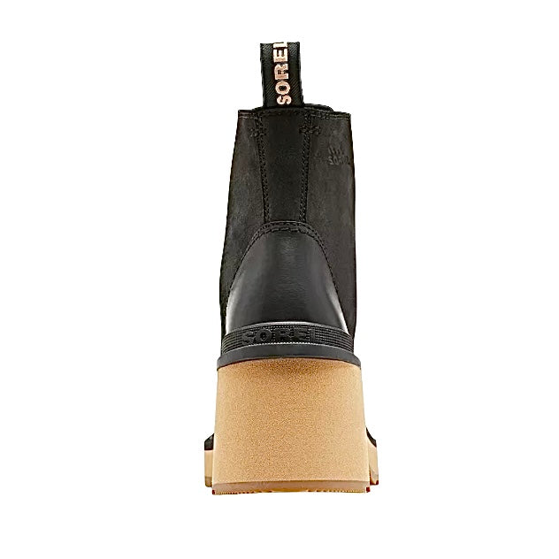 HI-LINE Heel Lace Boots Black Women's Shoes