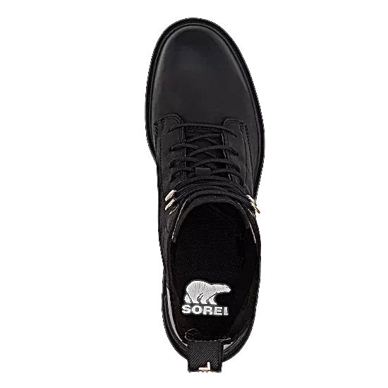 HI-LINE Heel Lace Boots Black Women's Shoes