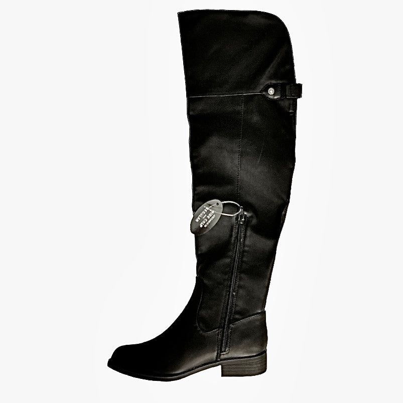 ALLICCE Women's Low Heel Over Knee Boots