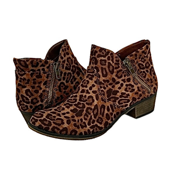 ABBY Women's Heel Boot Double Zip Booties
