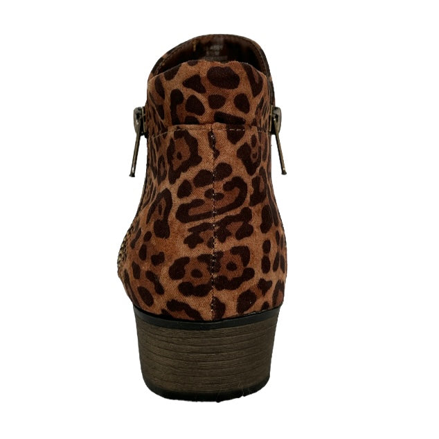 ABBY Women's Heel Boot Double Zip Booties