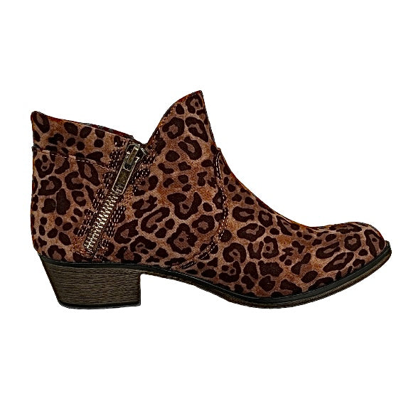 ABBY Women's Heel Boot Double Zip Booties