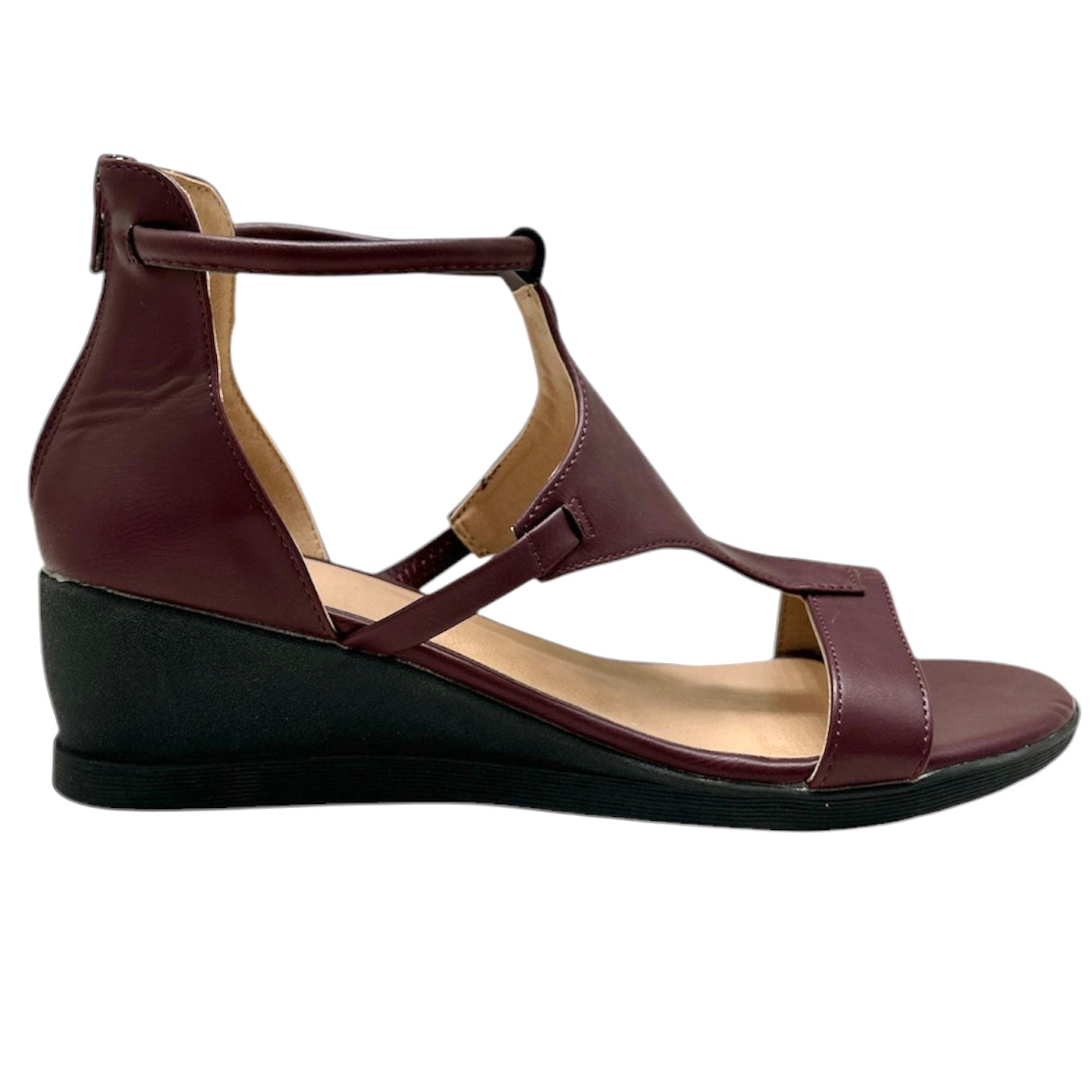 TRAYLE Women's Ankle Strap Wedge Heel Sandals