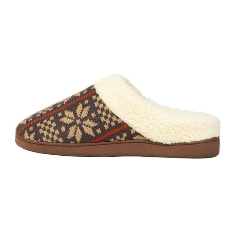 LODGE Men's Closure-Toe Knit Comfort Slippers Shoes
