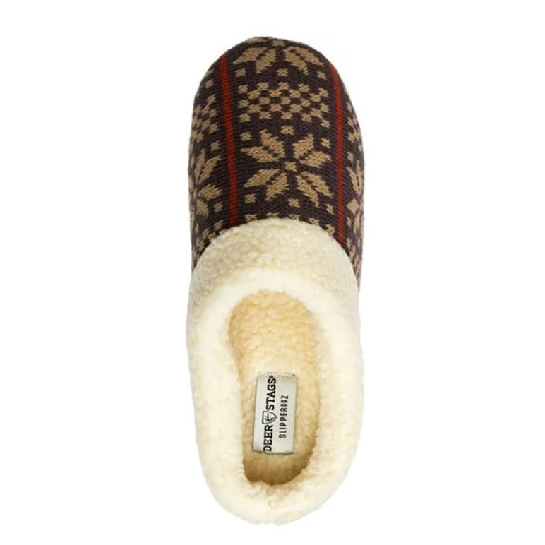 LODGE Men's Closure-Toe Knit Comfort Slippers Shoes