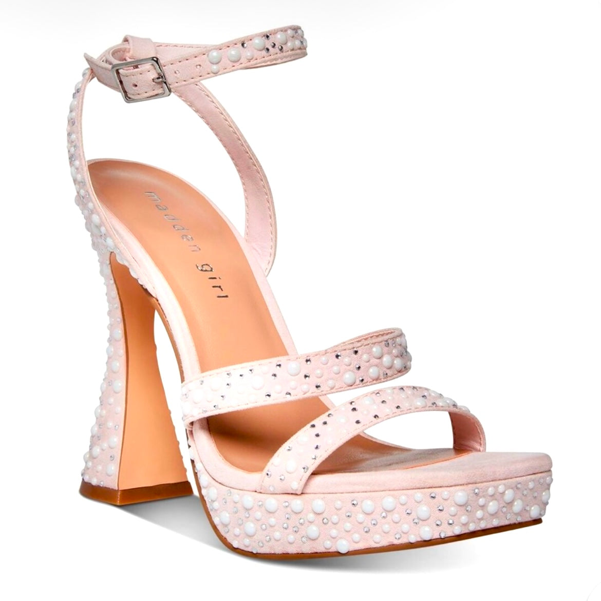 ZANEE Women's Platform Heel Ankle Strap Sandals