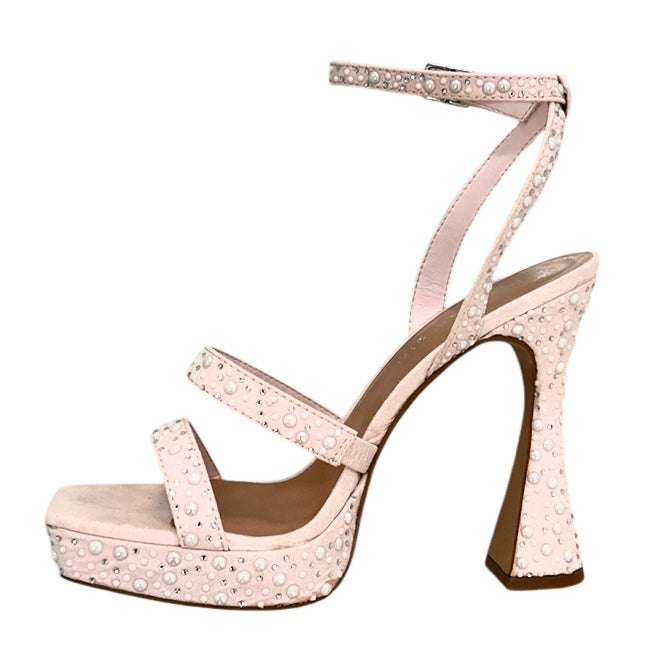 ZANEE Women's Platform Heel Ankle Strap Sandals