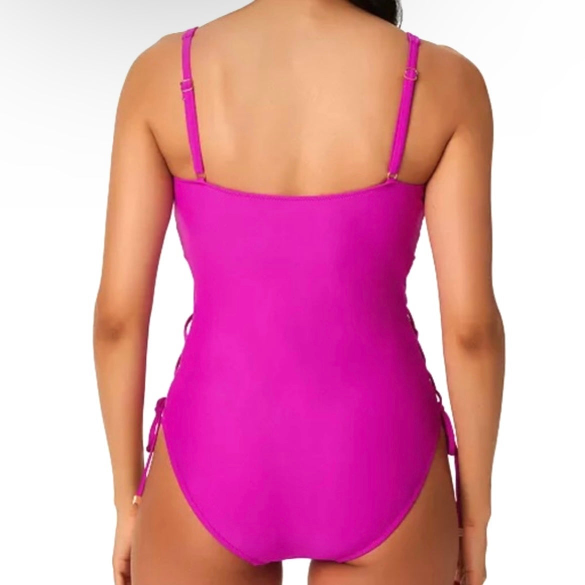 Women's Orchid Pink Solids Swimwear One-Piece Swimsuit