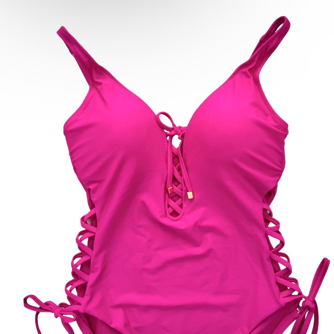 Women's Orchid Pink Solids Swimwear One-Piece Swimsuit