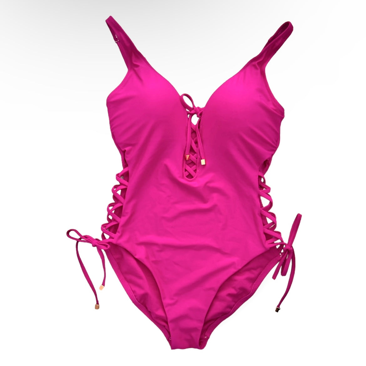 Women's Orchid Pink Solids Swimwear One-Piece Swimsuit