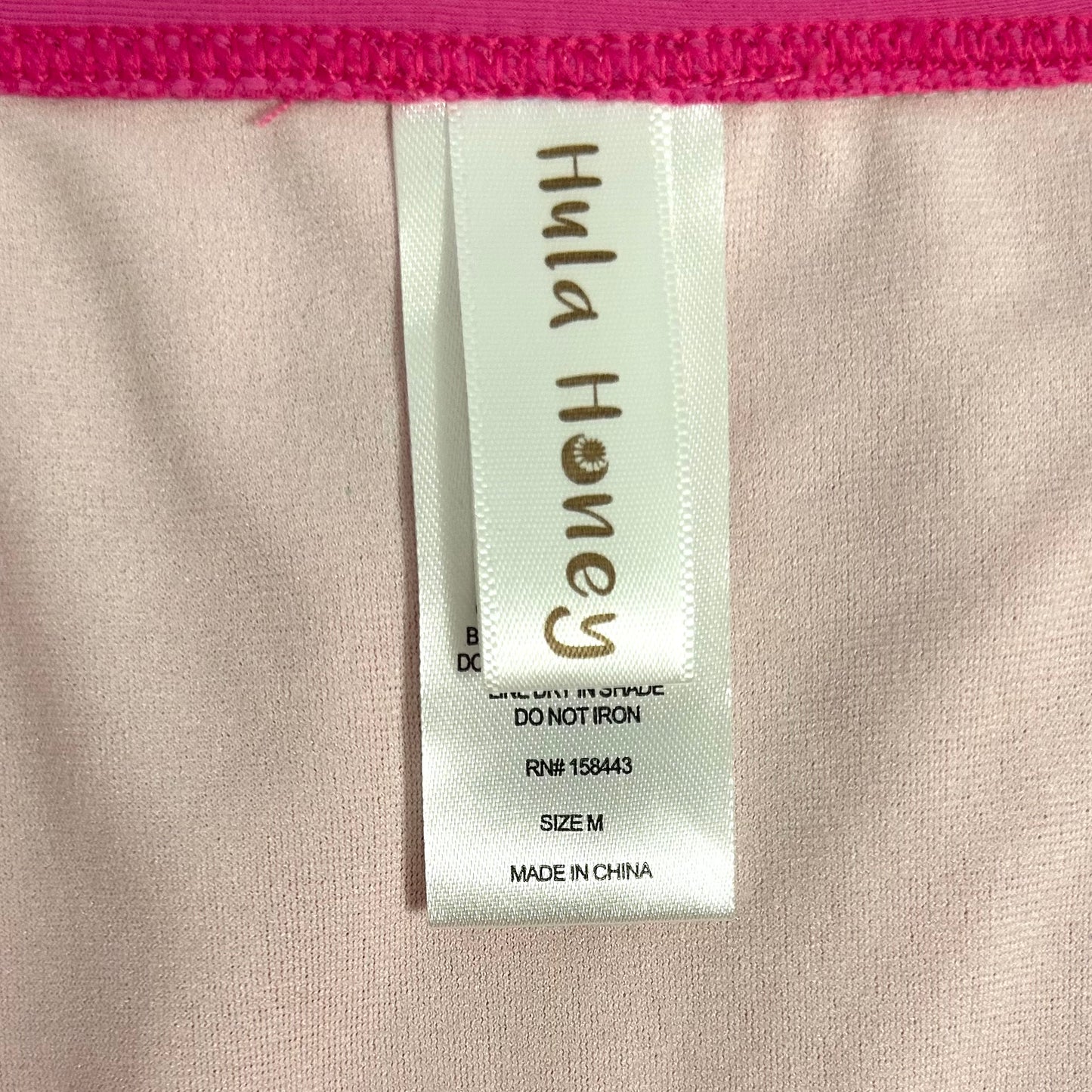 Pink Solid Bikini Bottoms Size M Women's Swimwear