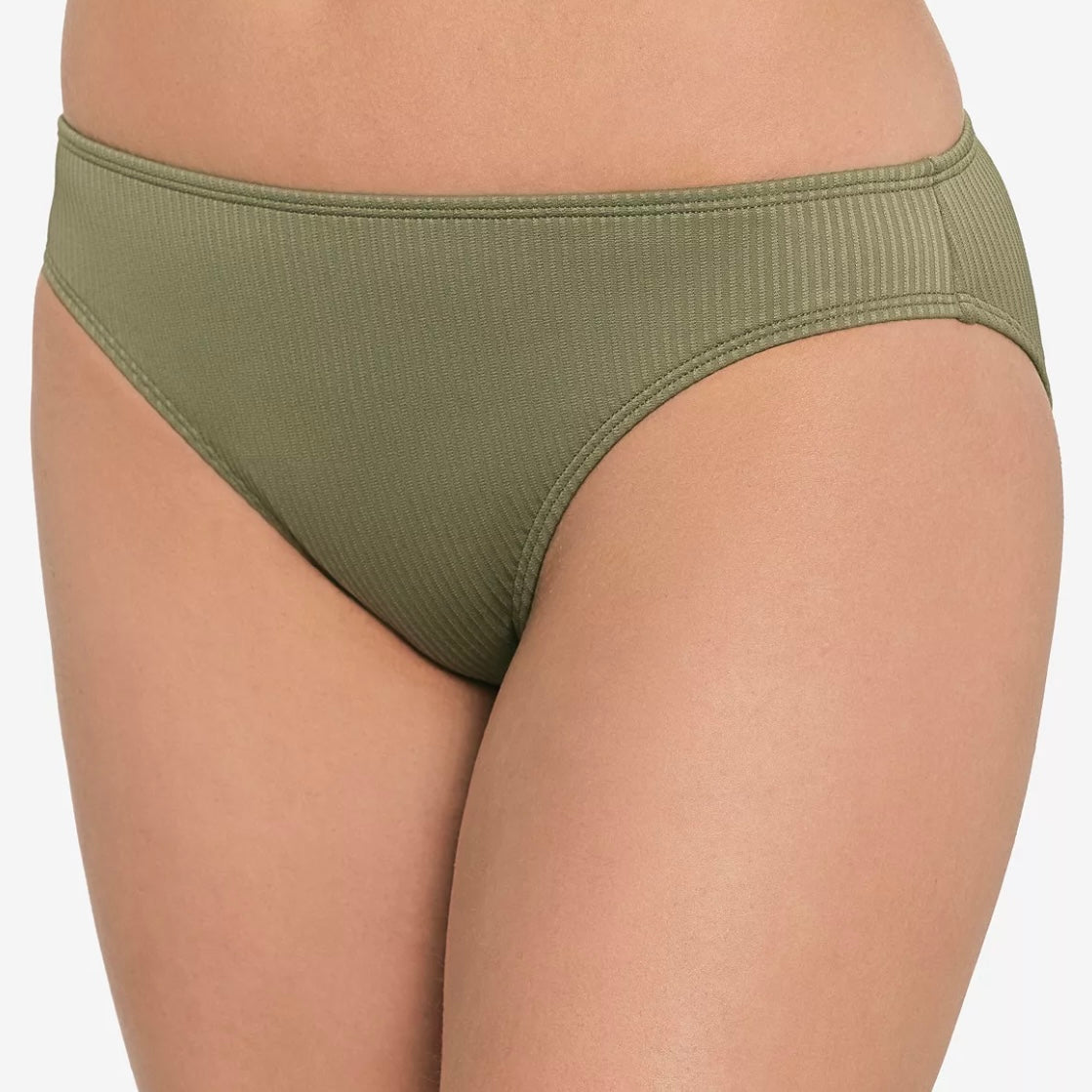 Ribbed Hipster Bikini Bottoms Swimwear