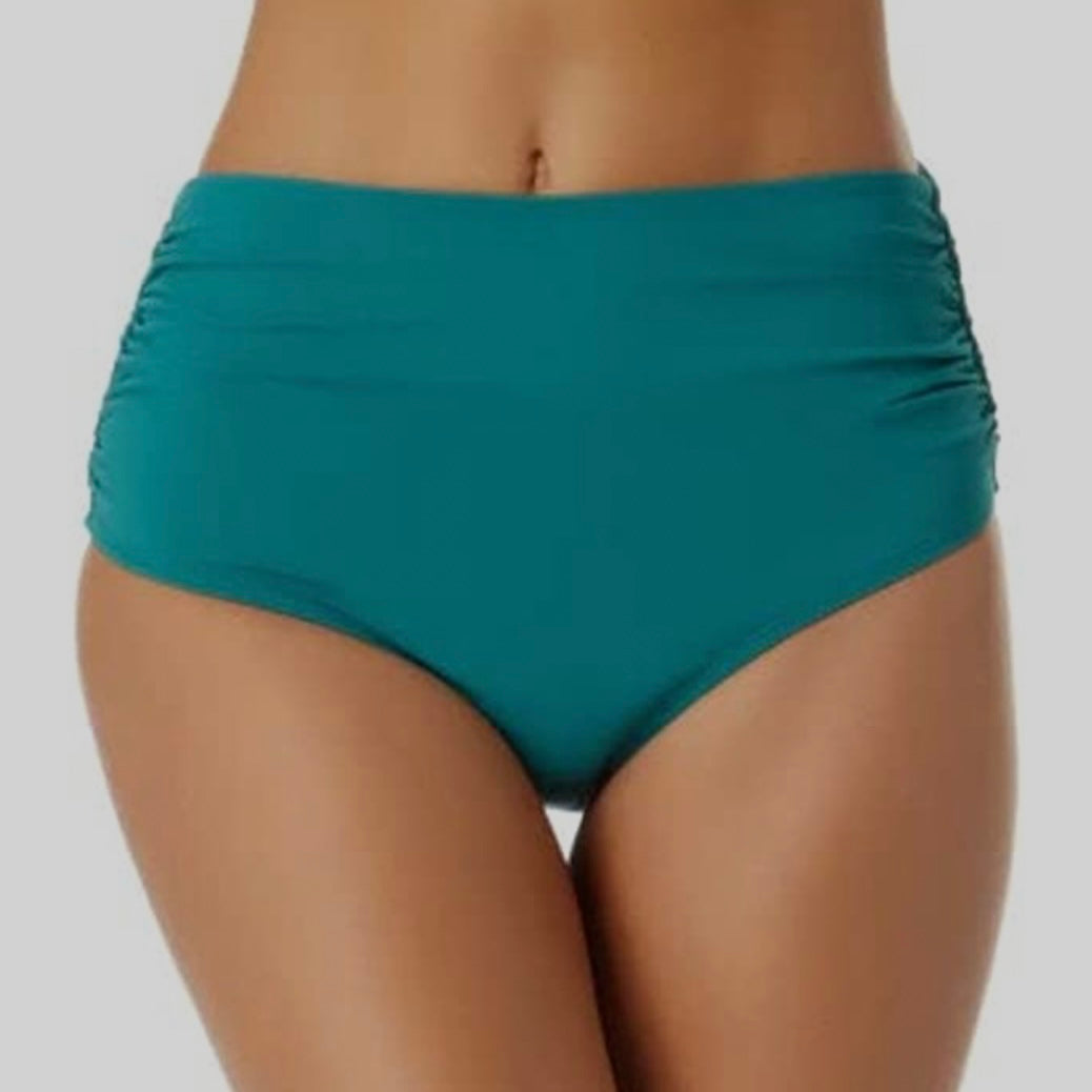 High-Waist Bikini Bottoms Full Coverage Women's Swimwear