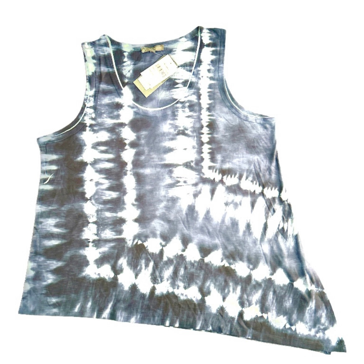 Women's Asymmetrical Hem Tank Tie Dye
