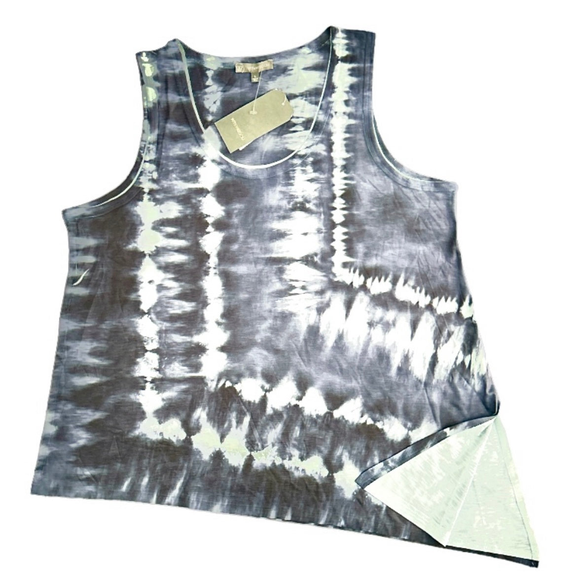 Women's Asymmetrical Hem Tank Tie Dye