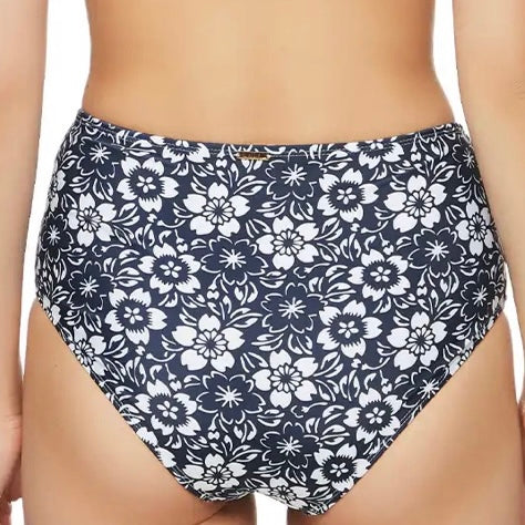 High Waist Shirred Bikini Bottom Women's Swimwear