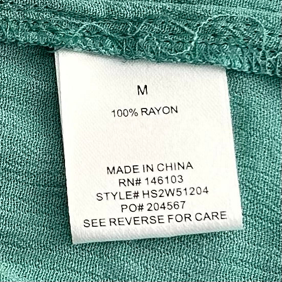 Junior's Smocked Tiered Dress Jade Green
