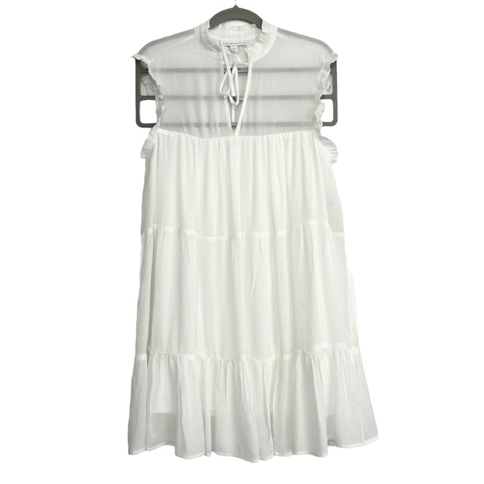 Women's Sleeveless Tiered Dress White