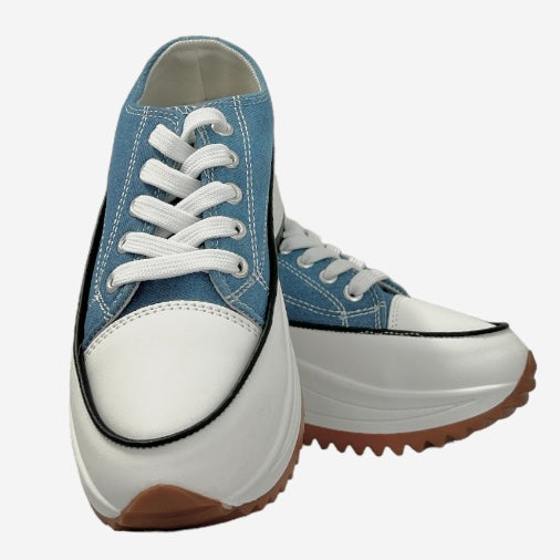 WALK-1 Women's Low Top Platform Fashion Sneakers