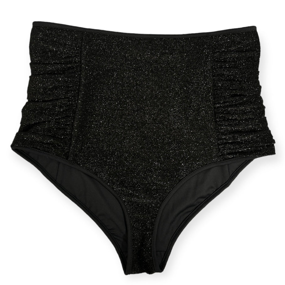 Black Shell Collector High Waist Bikini Bottom Size M Women's Swimwear