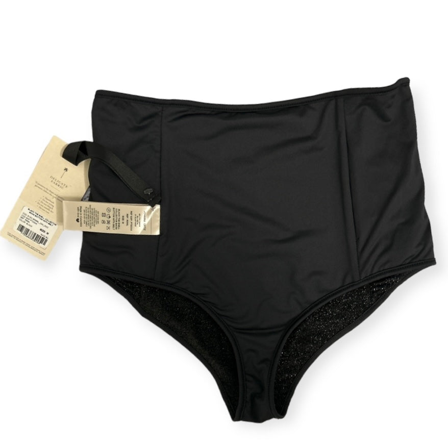 Black Shell Collector High Waist Bikini Bottom Size M Women's Swimwear
